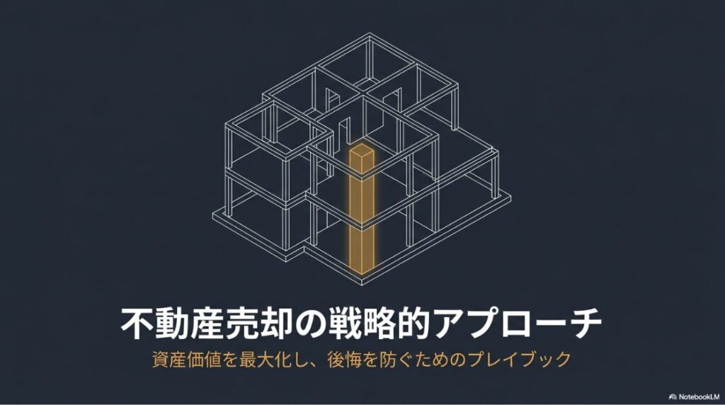 不動産売却において資産価値を最大化し後悔を防ぐための戦略的プレイブックの表紙画像
