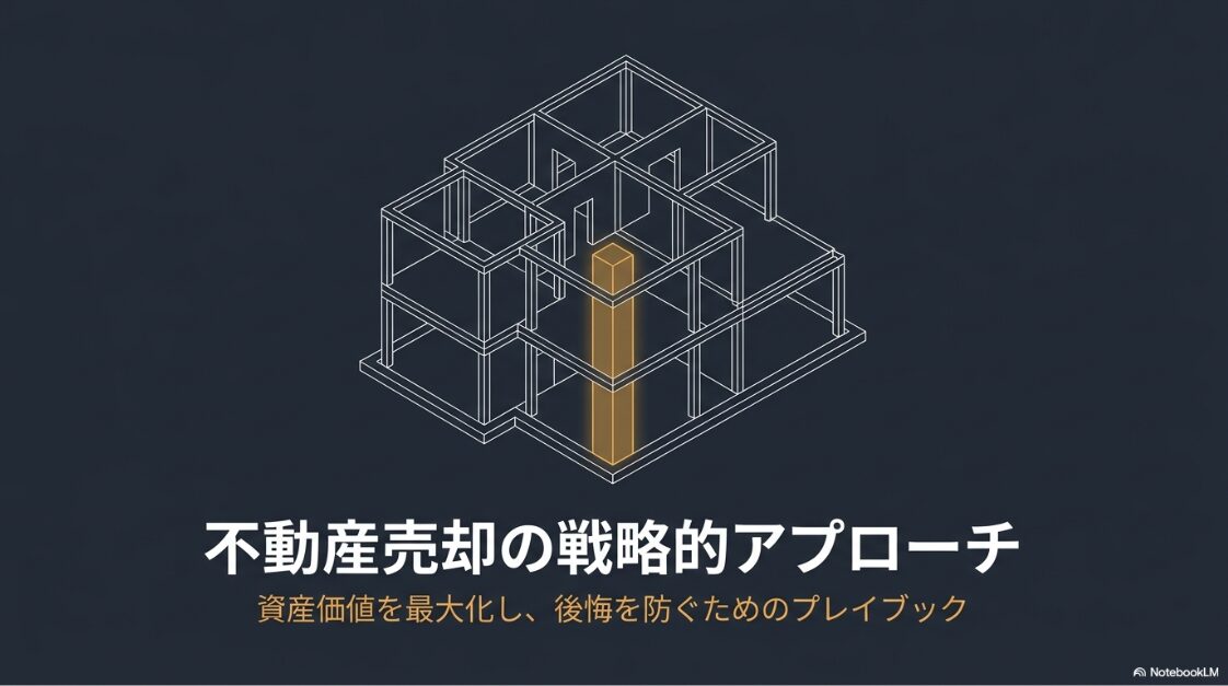 不動産売却において資産価値を最大化し後悔を防ぐための戦略的プレイブックの表紙画像