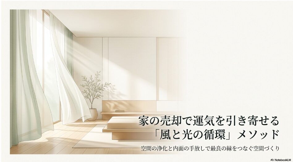 家の売却で最良の縁をつなぐ空間づくりの解説スライド表紙