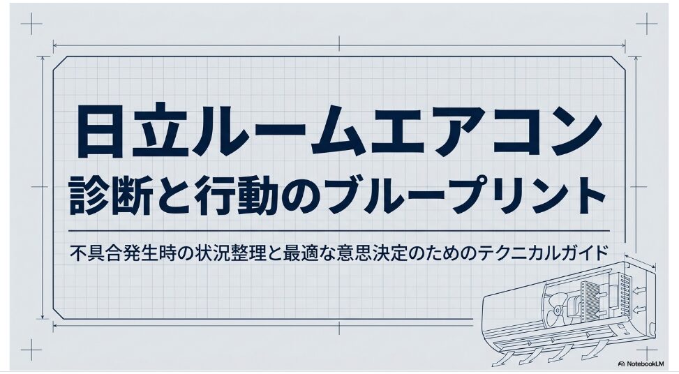 日立ルームエアコンの不具合発生時に症状確認から修理依頼までの判断をまとめたガイド