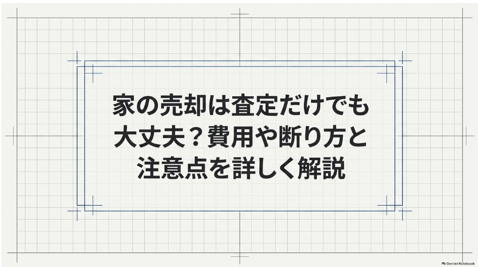 家の売却を査定だけ依頼する場合の費用・断り方・注意点
