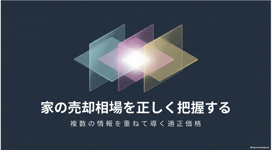 成約事例、売出価格、公的データ、複数社査定で家の売却相場を確認する流れ