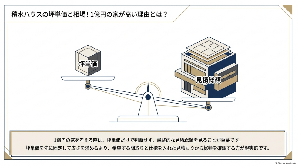 坪単価と見積総額を天秤で比較した家づくりの考え方