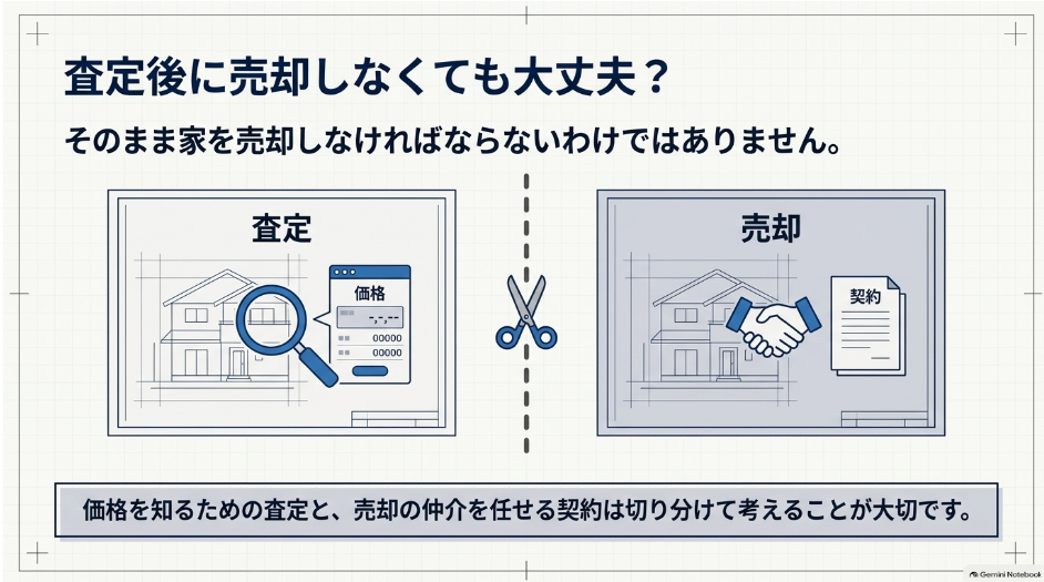 査定と売却の仲介契約を切り分けて考えること