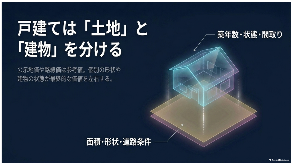 戸建ての相場を土地条件と建物状態に分けて考える方法