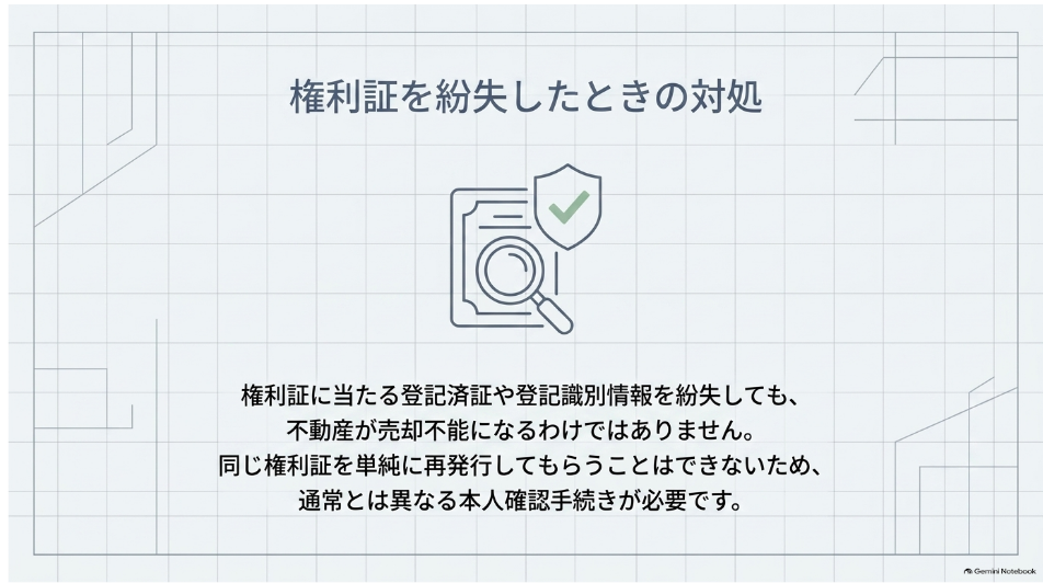 権利証を紛失したときの本人確認手続き
